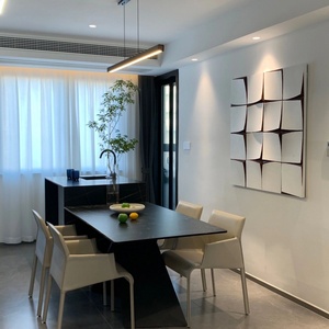 Isla de Cocina y Comedor de Madera Ecológica, Moderna y Minimalista, con Estantes Abiertos, para Uso en Hoteles y Apartamentos - Product Image 2