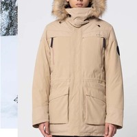 Nouvelle Veste matelassée Parker longue mi-longue personnalisable avec LOGO, Manteau épais d'hiver grande taille pour homme, Tendance, en toile, col montant, logo frontal