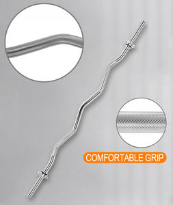 <span class=keywords><strong>Barre</strong></span> <span class=keywords><strong>Ez</strong></span> avec colliers chromés, <span class=keywords><strong>barre</strong></span> solide pour curls des <span class=keywords><strong>biceps</strong></span> et des triceps - Product Image 4