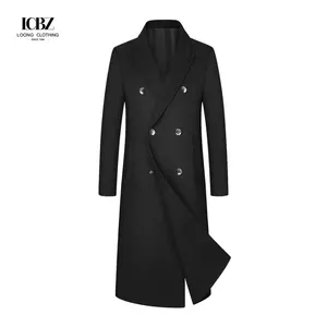 Men's Clothing Winter Coat Europe And America Long Wool for Thick Men's Trench Slim Fit Overcoat Men's Jackets