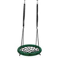 Balançoire de jeu en corde PE avec cadre en alliage de 60 cm, siège en filet pour intérieur et extérieur, idéale pour les jardins d'enfants et les parcs d'aventure