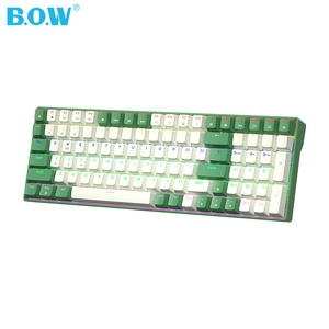 Bow hot swappable 100 phím Thái phụ kiện máy tính có dây chơi game Bàn Phím Cơ khí cho máy tính xách tay Máy tính để bàn - Product Image 1