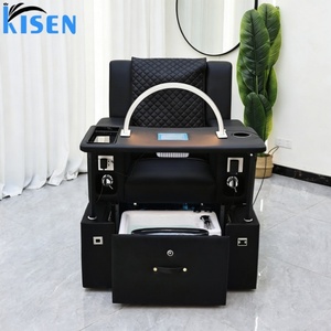 เก้าอี้ทำเล็บขายส่ง KISEN สำหรับร้านทำเล็บ สีสันปรับแต่งได้ พนักพิงปรับระดับด้วยไฟฟ้า สำหรับสปาผม นวดคลึง - Product Image 2