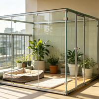Verre trempé à haute résistance aux charges, verre à bords polis XinHong pour table d'exposition commerciale et dessus de présentoir de magasin