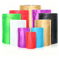 Sachet refermable personnalisé en aluminium réutilisable avec fermeture éclair, pochette verticale pour thé, aliments pour bébés, collations et céréales diverses, emballage scellé