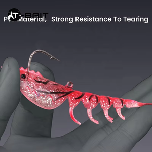 7cm/11cm 6 couleurs <span class=keywords><strong>crevettes</strong></span> leurre en plastique souple leurre de pêche eau douce eau salée <span class=keywords><strong>crevettes</strong></span> appât avec crochets simples - Product Image 4