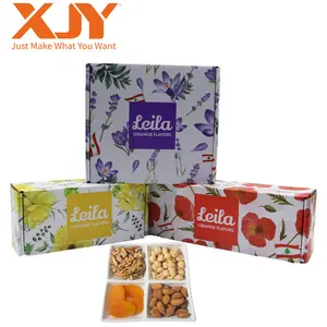 XJY להתאמה אישית Cajas Para Donas אריזה מוצ 'י סופגנייה חינם דיוור תיבת משלוח מזון עוגיות סופגנייה אריזת תיבה