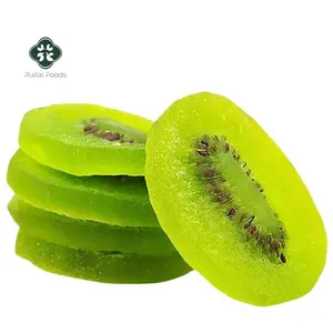 Rebanadas de kiwi secas, frutas naturales en conserva, sin aditivo, comida saludable, fruta verde