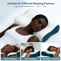 Zervikales Nackenkissen mit Memory-Schaum-Füllung und 100% Polyester-Material zur Schmerzlinderung