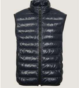 Gilet matelassé sans manches pour homme en laine et polyester respirant, isolant pour l'hiver - Product Image 1