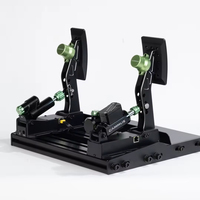 CAMMUS LC200 200KG Ensemble de pédales de frein hydrauliques avec cellule de charge, force de frein réglable, retour de force, USB PC, en acier inoxydable, pour simulateur de course