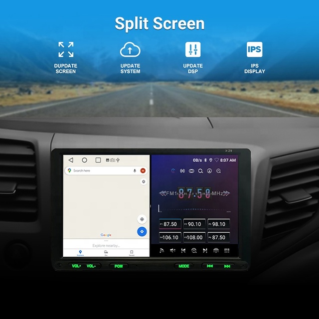 9 10 Inch 2din 4+64g Touch Screen Head Unit Android Car Radio Car Gps Navigation Multimedia Video Player