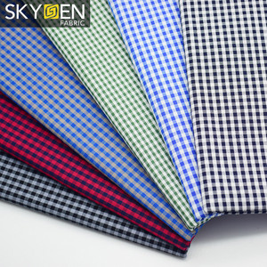 Skygen 120gsm sợi nhuộm 100 phần trăm bông gingham vải - Product Image 1