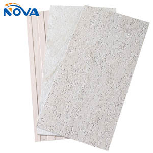 Panneau PVC UV gaufré mat, couleur et <span class=keywords><strong>taille</strong></span> personnalisées, imperméable et ignifuge, pour la décoration des murs et plafonds intérieurs - Product Image 2