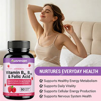 SPL OEM Magnezyum Vitamin B1 B6 B12 Kompleksi Doğal Bağışıklık Destekleyici Kadın Sağlığı Takviyesi Folik Asit Vitamin B1 B6 B12 Tabletleri