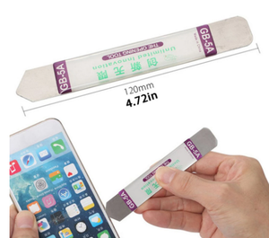 Strumenti di apertura dello <span class=keywords><strong>schermo</strong></span> del <span class=keywords><strong>telefono</strong></span> QIANLI GB-5A lame di leva in acciaio inossidabile morbido e sottile strumento aperto LCD per la <span class=keywords><strong>riparazione</strong></span> del Touch Screen del <span class=keywords><strong>telefono</strong></span> cellulare - Product Image 6