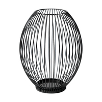 Bougeoir décoratif vintage en forme de lanterne mate bougeoirs d'extérieur en métal pour patio