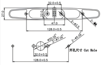 Serrure à bouton-poussoir finition polie pour tiroir de yacht, porte d'armoire, serrure dissimulée sans clé pour armoires de camping-car, installation sans outil