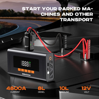 Démarreur de Voiture Portable 12V avec Compresseur d'Air Intégré et Gonfleur de Pneus Robuste