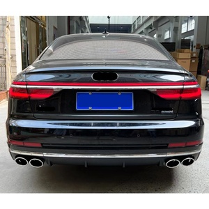 Kit carrosserie avant et arrière OUER 2019-2021 avec découpes pour feux antibrouillard, montage par vis, mise à niveau universelle, compatible Audi A8 - Product Image 4