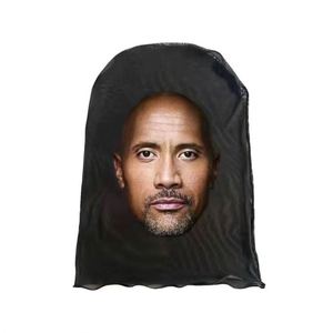 Nouvel arrivage de cagoule au design amusant Masque de protection solaire respirant avec peinture d'étoile célèbre pour la fête - Product Image 1