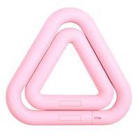 Mancuerna Triangular de Silicona Versátil para Entrenamiento de Grupos Musculares Pequeños, Color Personalizado, MOQ Bajo, Triángulo de Pilates