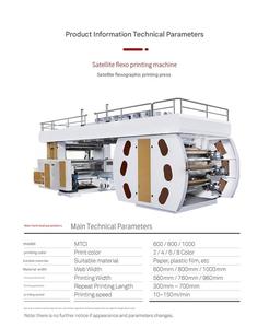Nueva Impresora Flexográfica de Alta Velocidad - Máquina de Impresión Flexográfica de Tipo Satélite - Precio 150m/min - Product Image 4