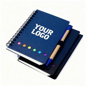 Promotion Logo Business Gifts Spiral Custom With Personalized <b>Pen</b> Notebook Kit - Product Image 1