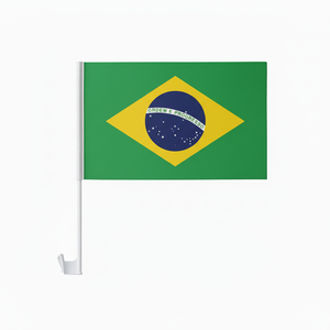 Водонепроницаемый нейлоновый чехол для автомобиля с флагом Бразилии для болельщиков Чемпионата мира <span class=keywords><strong>2026</strong></span> года, накладка на капот и чехол на зеркало заднего вида - Product Image 3