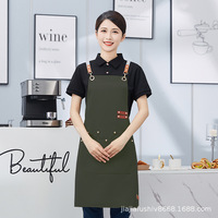Tablier de barbier ajustable et personnalisé, sans manches, imperméable, avec poches, pour le nettoyage et le lavage