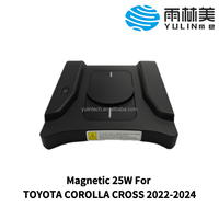 Chargeur sans fil rapide 25W pour console centrale, compatible magnétique / MagSafe, accessoires pour Toyota Corolla Cross 2022-2024