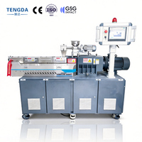 Système d'extrusion de granulés, extrudeuse de recyclage plastique / Série d'extrudeuses bivis co-rotatives expérimentales pour le compostage