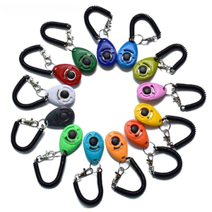 Vente flash - Clickers d'entraînement pour chiens en plastique coloré avec sangles de poignet, étanches, fonctionnement manuel pour chiens - Product Image 1