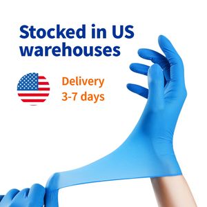 Dropshipping EN455 Sicherheits-Hand-Microtouch Puderfreie Blaue Schwarze Einweg-Microflex Medizinische Nitrilhandschuhe - Product Image 4
