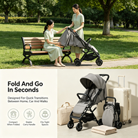 Poussette légère pour bébé, compacte, pliable, pour voyage en avion, chariot pour nourrisson, nouveau-né, tout-petit, poussette parapluie portable