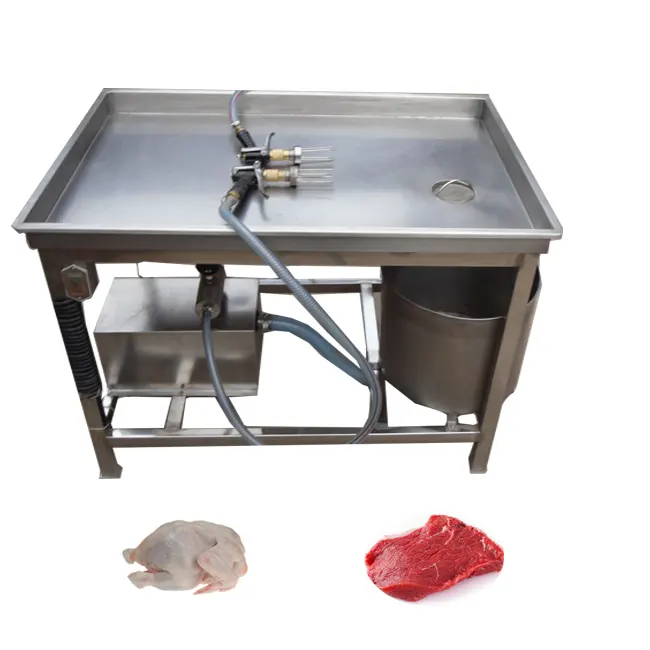 Iniettore salino di carne modello manuale/macchina per iniezione di salamoia di carne di manzo di pollo di pesce fresco