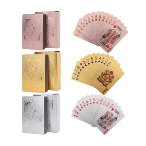 Naipes de Póker en Oro Rosa sobre Negro con Acabado PET Premium, Resistentes al Agua, para Magia y <span class=keywords><strong>Casino</strong></span> - Product Image 5