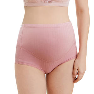 1909 vente en gros pas cher prix mince <span class=keywords><strong>coton</strong></span> maternité culotte pur doux <span class=keywords><strong>grossesse</strong></span> bref soin Abdomen sous-vêtements pour femme - Product Image 2