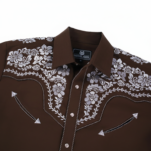 Chemises imprimées pour hommes, style occidental, imprimé ample à manches longues, vente en gros, personnalisation, chemise occidentale pour hommes, cowboy - Product Image 1