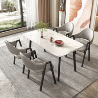 Ensemble table et chaises de négociation en bambou, table rectangulaire pliable, style nordique moderne, meubles de maison, café, salon de thé