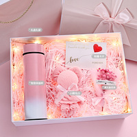 Vente en gros Coffret cadeau personnalisé Tasse thermostatique Fiole à vide Thé en céramique Fête des mères Coffret cadeau de mariage Saint Valentin pour femme