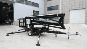 Plateforme élévatrice télescopique remorquable pour travaux en hauteur, vente chaude, 12-24 m, extérieur - Product Image 2
