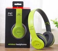 Écouteurs et casque sans fil P47 avec chipset Airoha, indicateur LED, conception sportive 5.0 pour iPhone 17 Pro Max