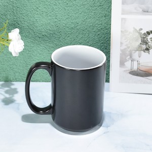 Taza mágica clásica de estilo americano de 15 oz, <span class=keywords><strong>tazas</strong></span> de cerámica autoagitadoras para té, café, leche, capacidad de 300ml <span class=keywords><strong>con</strong></span> <span class=keywords><strong>cuchara</strong></span> de diseño breve - Product Image 6