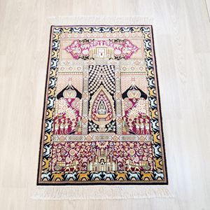 61x91cm indien fait à la main en gros tapis de l'Inde <span class=keywords><strong>Nain</strong></span> valeur coton persan tapis de soie - Product Image 2