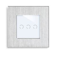 Solution d'éclairage intelligent 1/2/3 voies, panneau tactile blanc/noir, norme européenne, interrupteur intelligent WiFi 10A avec commande vocale pour la maison