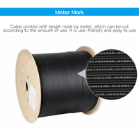 Cable de caída Fibra Drop Flat Cable G657A1 G657A2 Tipo FTTH 1 núcleo 2 núcleos Cable de caída de fibra óptica