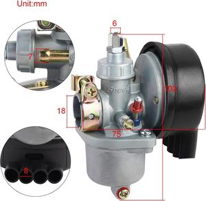 Nouveau carburateur de <span class=keywords><strong>moteur</strong></span> de vélo une partie pour 2 temps 49cc 50cc 60cc 66cc <span class=keywords><strong>80cc</strong></span> <span class=keywords><strong>Kit</strong></span> de <span class=keywords><strong>moteur</strong></span> motorisé de vélo - Product Image 5