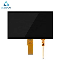 Modul LCD BOE 10.1 Inci 1024*600 50PIN Antarmuka TTL Layar Sentuh Papan Driver 10.1 Panel Layar LCD TFT Hitam LCD Industri