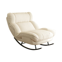 Nouveau fauteuil inclinable à bascule moderne en métal avec fonction de couchage pour balcon et salon, idéal pour la détente à domicile